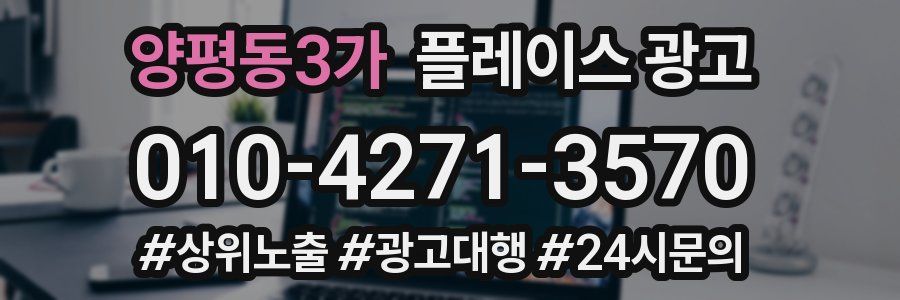 양평동3가 플레이스 광고