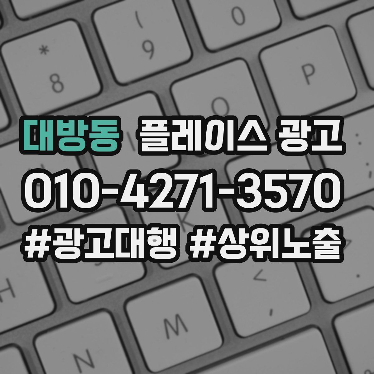 대방동 플레이스 광고
