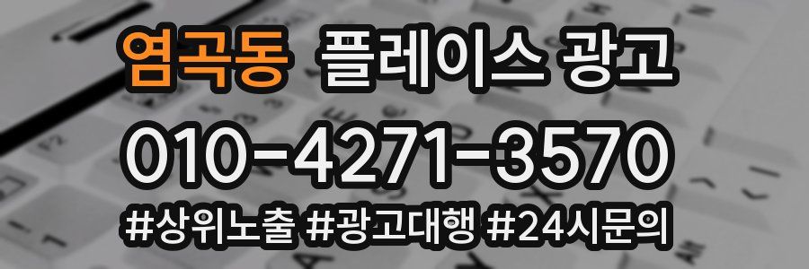 염곡동 플레이스 광고