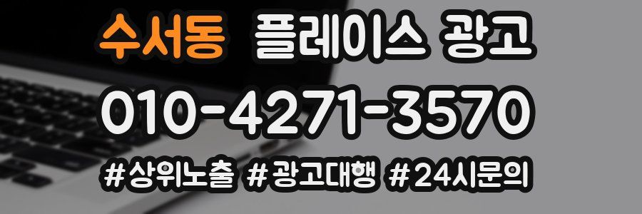 수서동 플레이스 광고