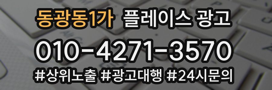 동광동1가 플레이스 광고