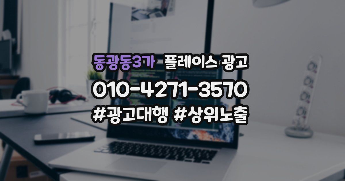 동광동3가 플레이스 광고