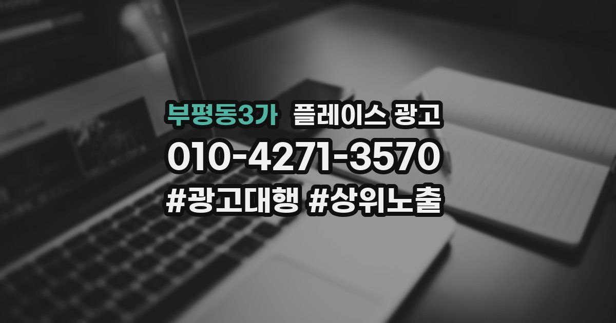 부평동3가 플레이스 광고