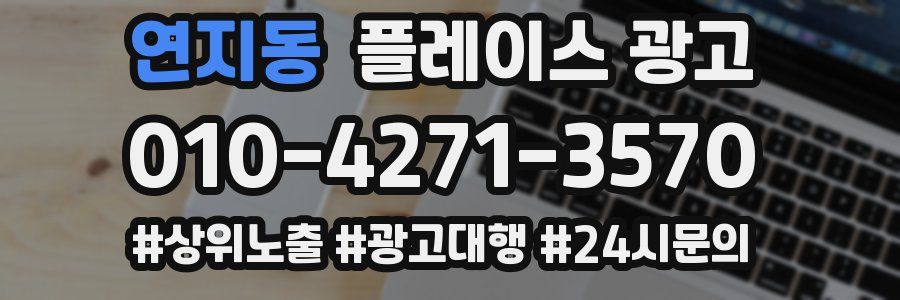 연지동 플레이스 광고