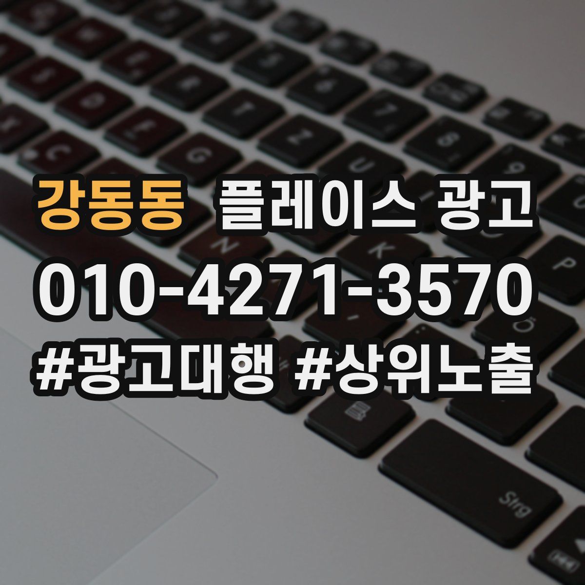 강동동 플레이스 광고