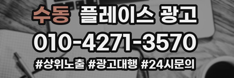 수동 플레이스 광고