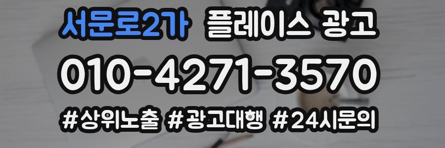 서문로2가 플레이스 광고