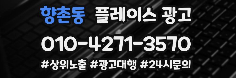 향촌동 플레이스 광고