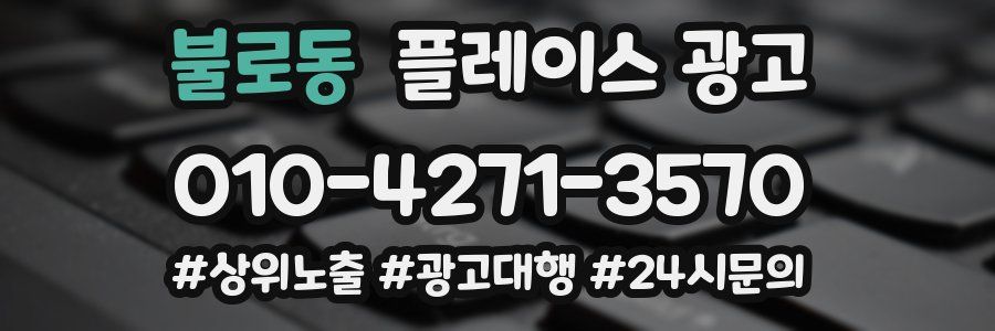 불로동 플레이스 광고