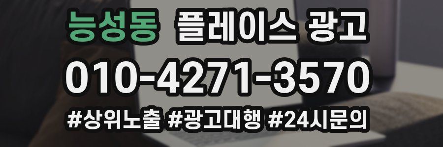 능성동 플레이스 광고