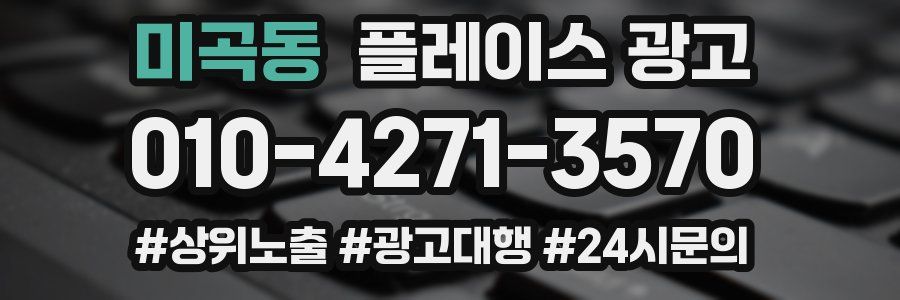 미곡동 플레이스 광고