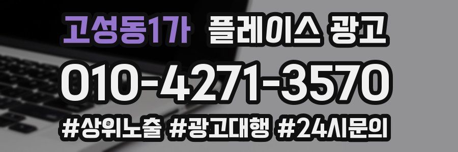 고성동1가 플레이스 광고