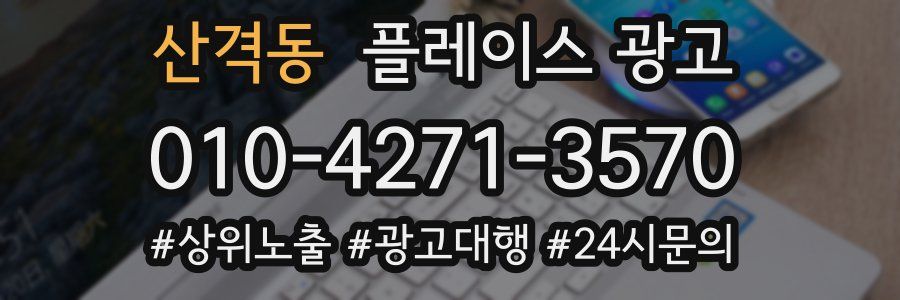 산격동 플레이스 광고