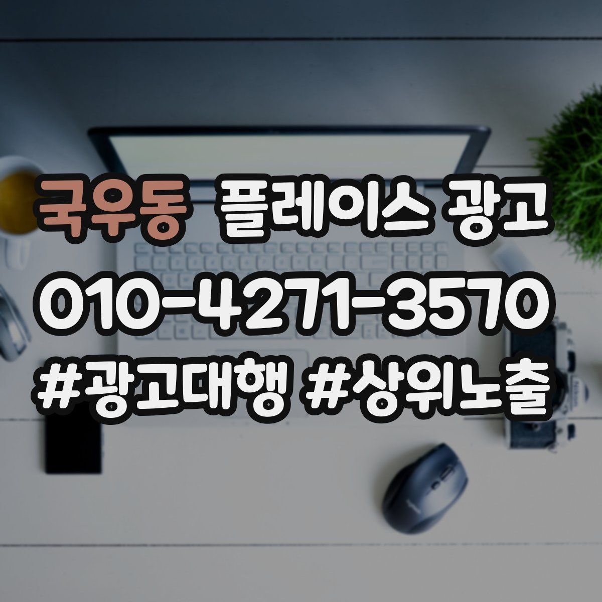국우동 플레이스 광고