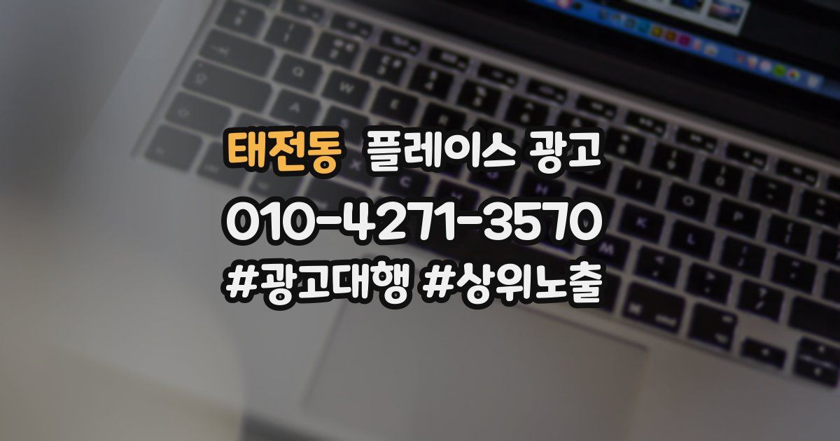태전동 플레이스 광고