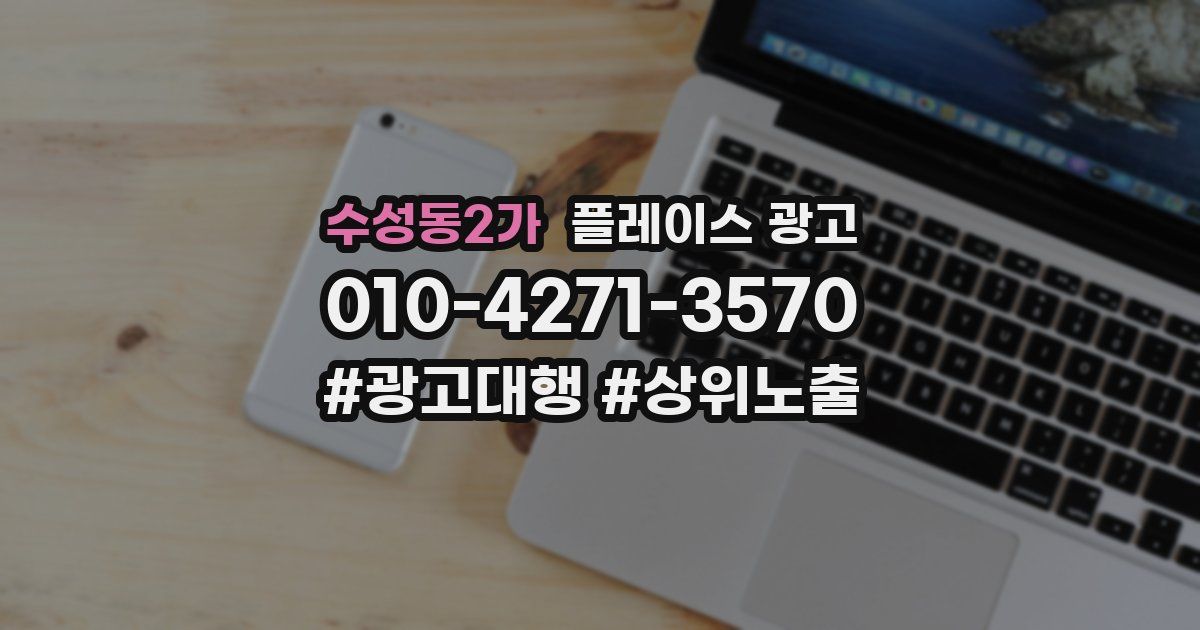 수성동2가 플레이스 광고