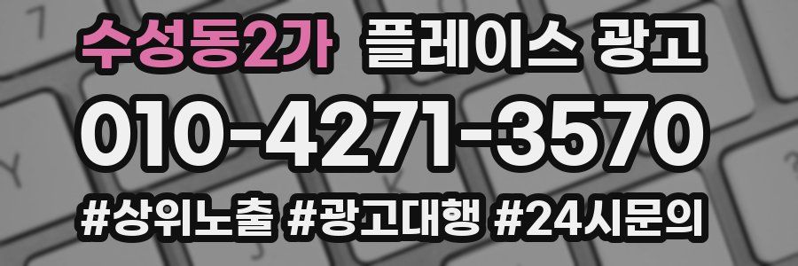 수성동2가 플레이스 광고