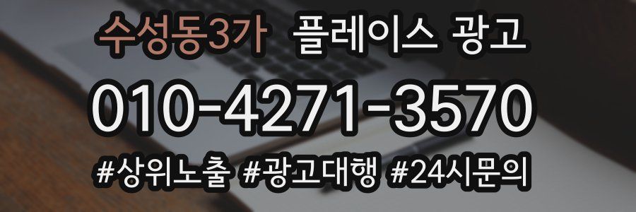 수성동3가 플레이스 광고