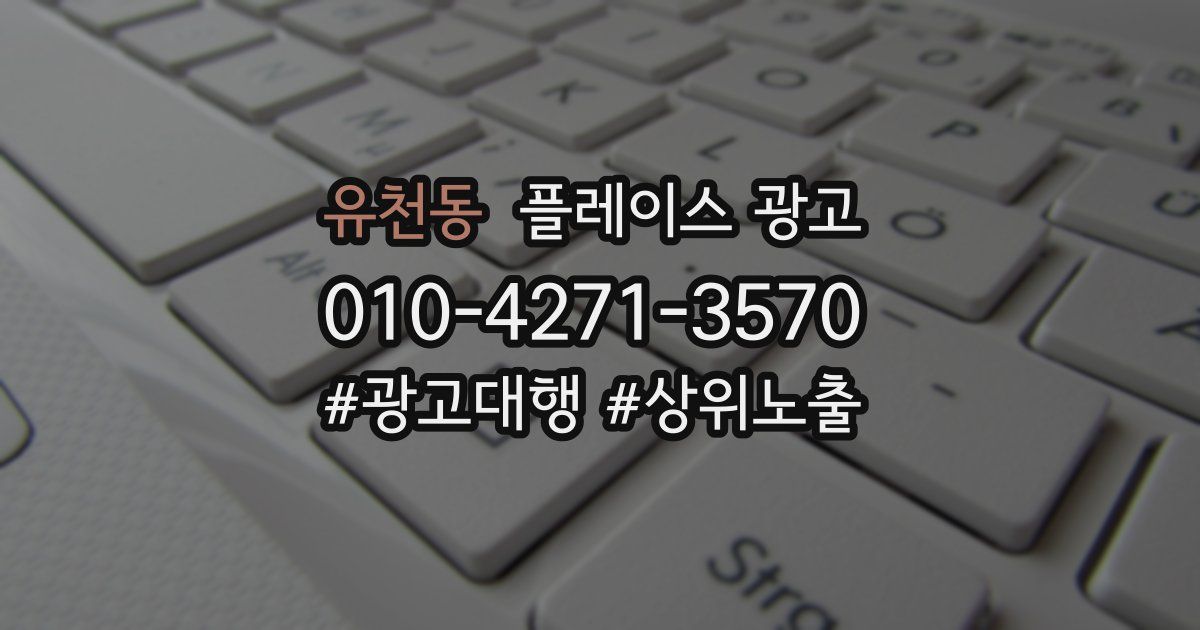 유천동 플레이스 광고