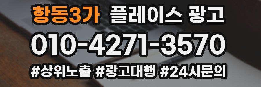 항동3가 플레이스 광고