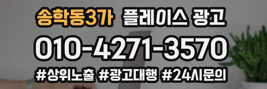 송학동3가 플레이스 광고