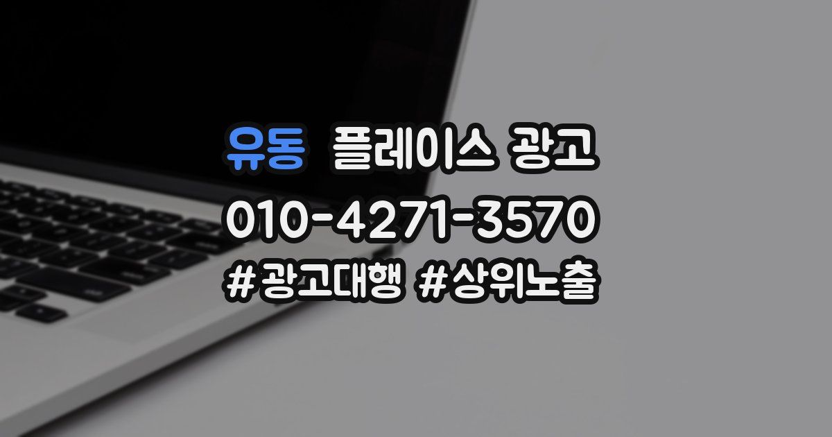 유동 플레이스 광고