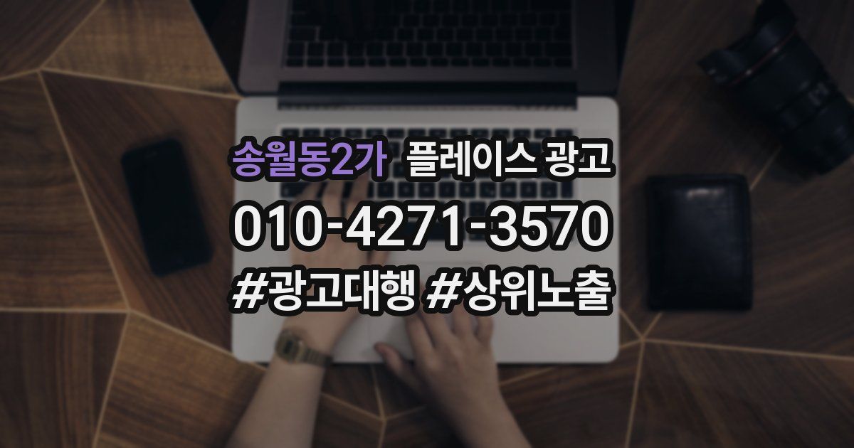 송월동2가 플레이스 광고