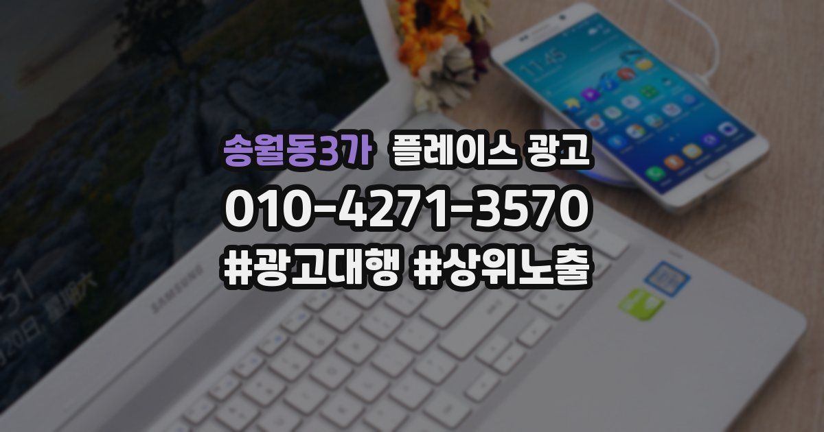 송월동3가 플레이스 광고