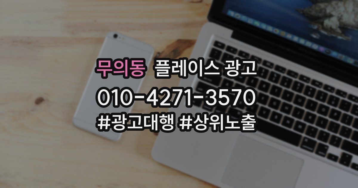 무의동 플레이스 광고