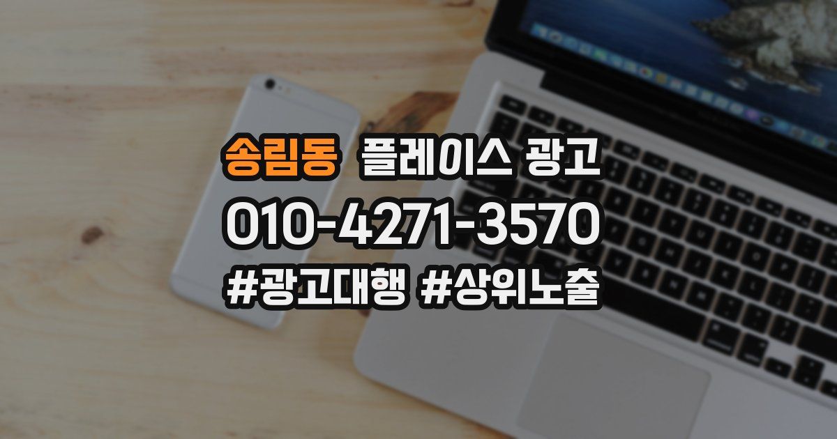 송림동 플레이스 광고