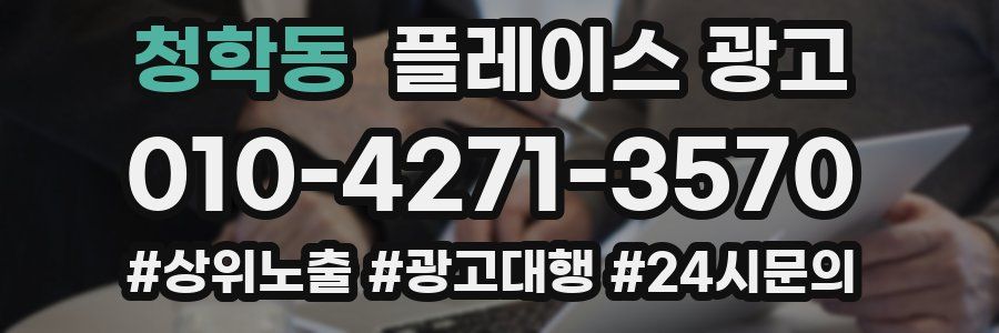 청학동 플레이스 광고