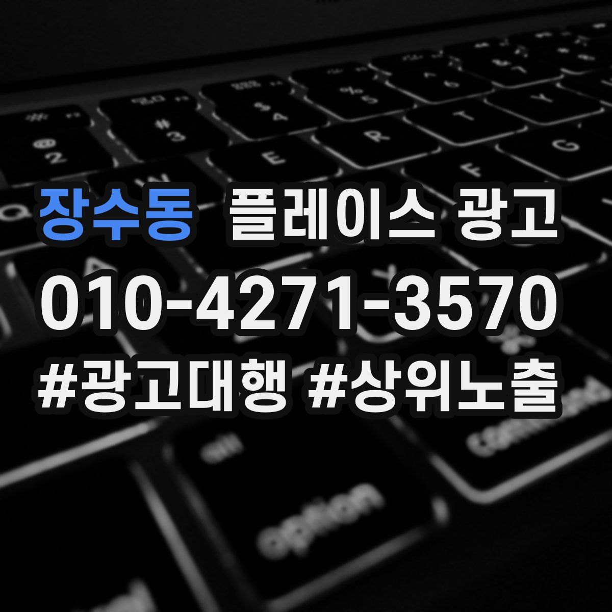 장수동 플레이스 광고