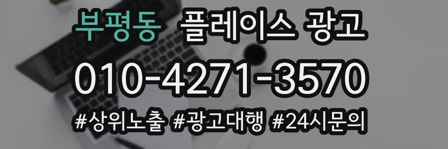 부평동 플레이스 광고