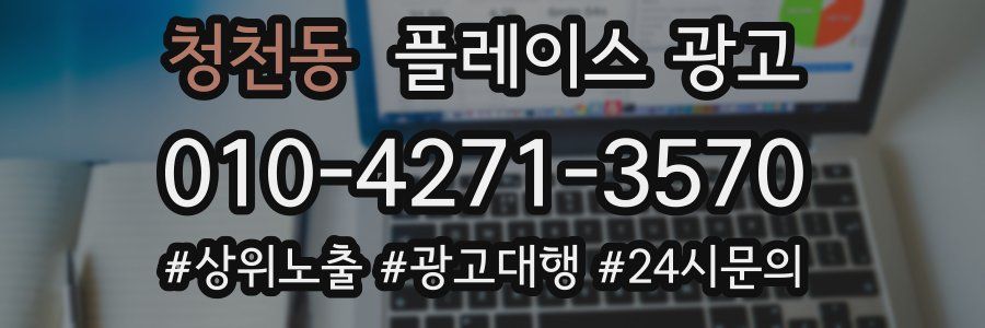 청천동 플레이스 광고