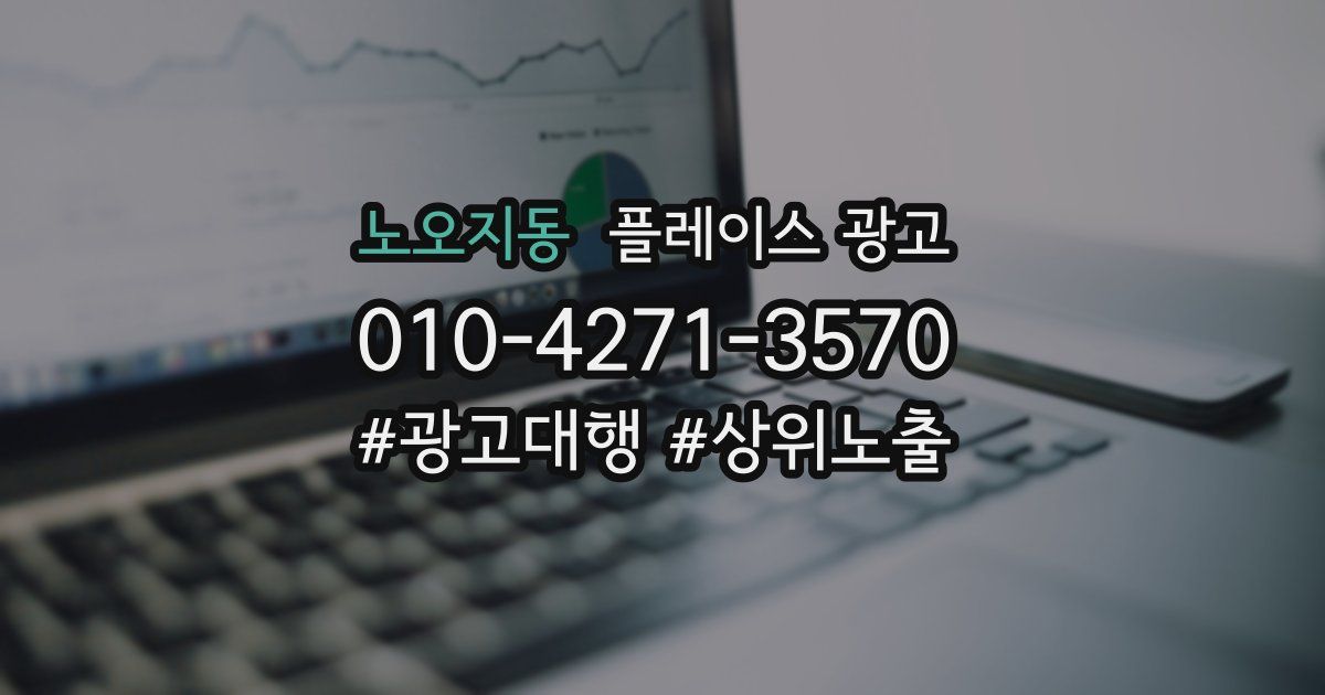 노오지동 플레이스 광고