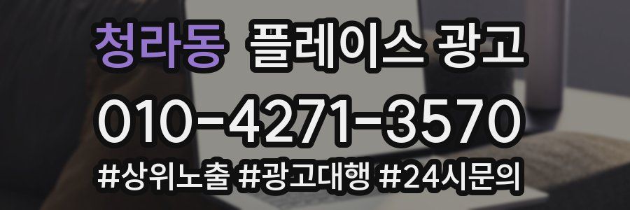청라동 플레이스 광고