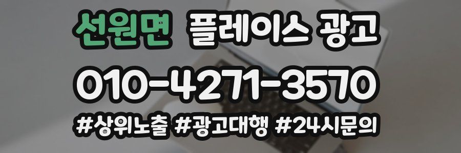 선원면 플레이스 광고