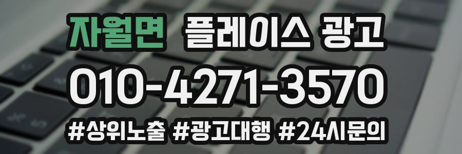 자월면 플레이스 광고