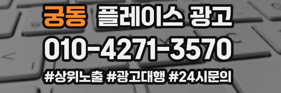 궁동 플레이스 광고