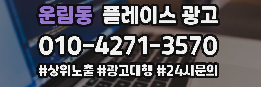 운림동 플레이스 광고