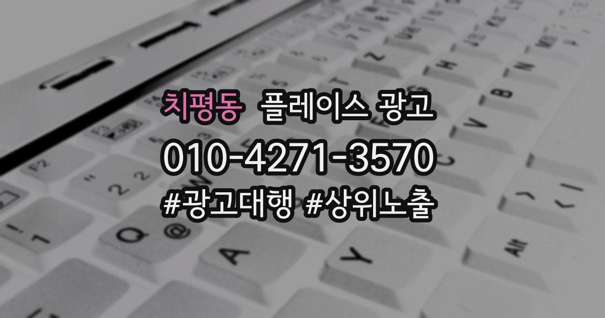 치평동 플레이스 광고