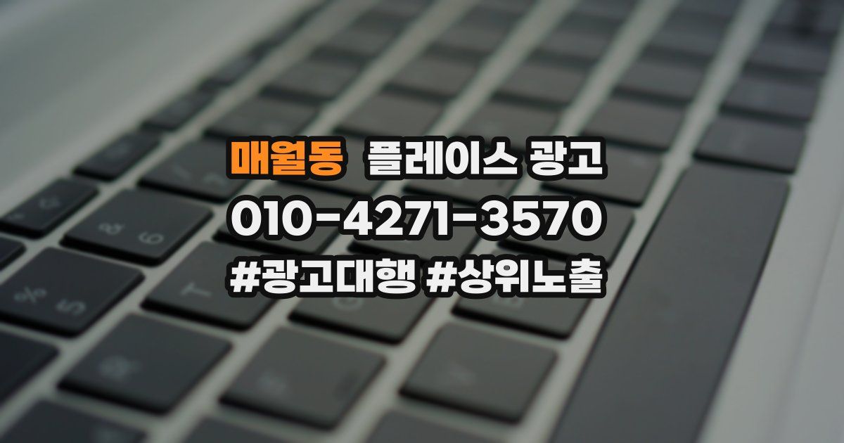 매월동 플레이스 광고