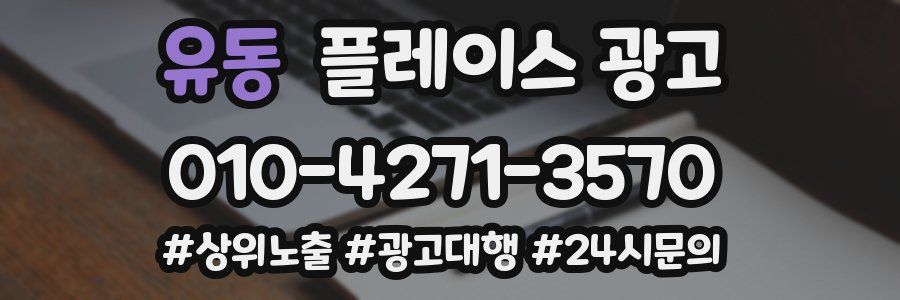 유동 플레이스 광고