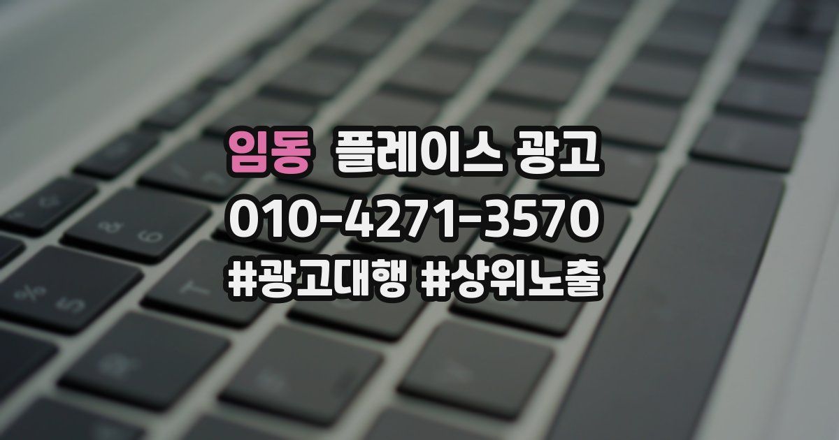 임동 플레이스 광고