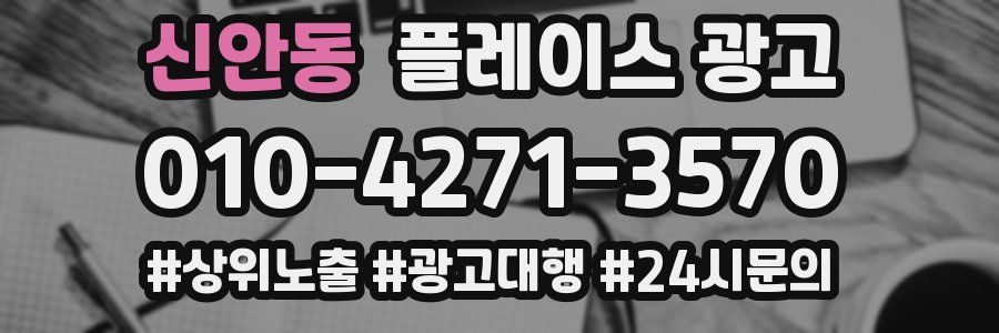 신안동 플레이스 광고