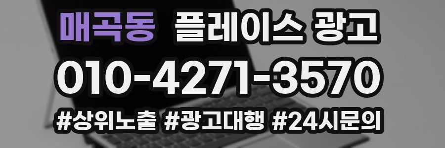매곡동 플레이스 광고
