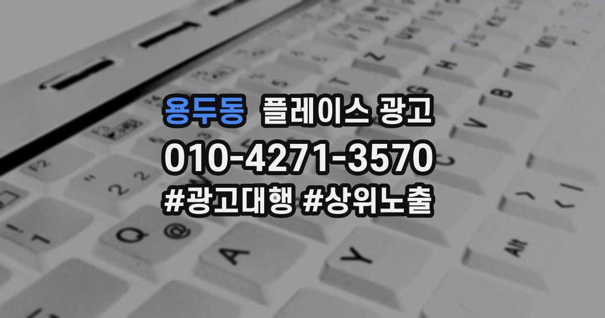 용두동 플레이스 광고