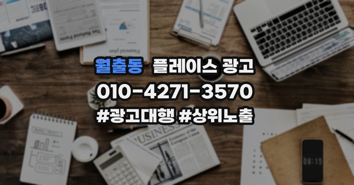 월출동 플레이스 광고