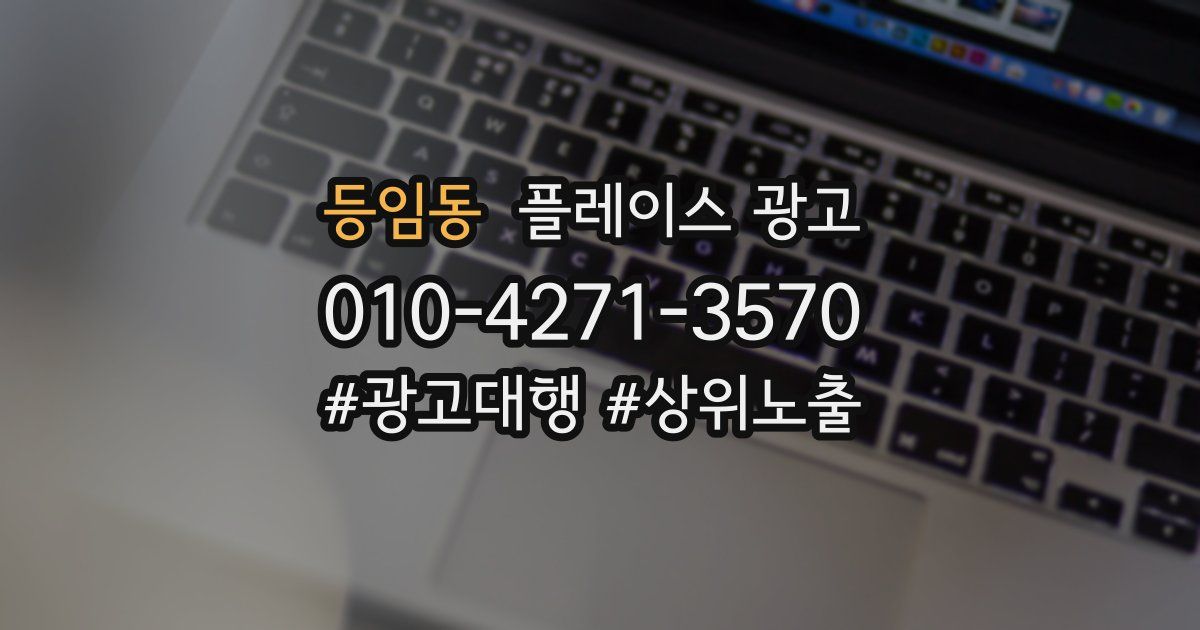 등임동 플레이스 광고