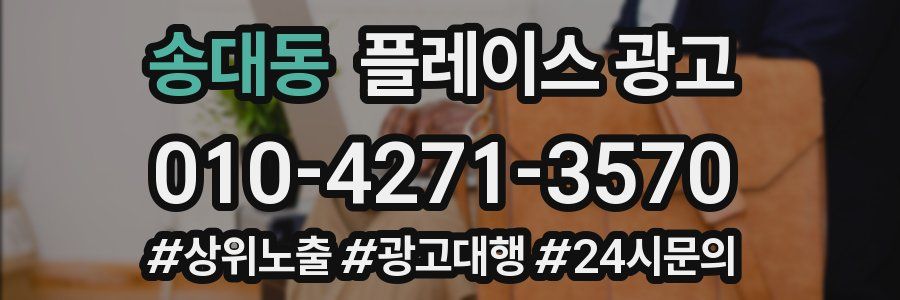송대동 플레이스 광고